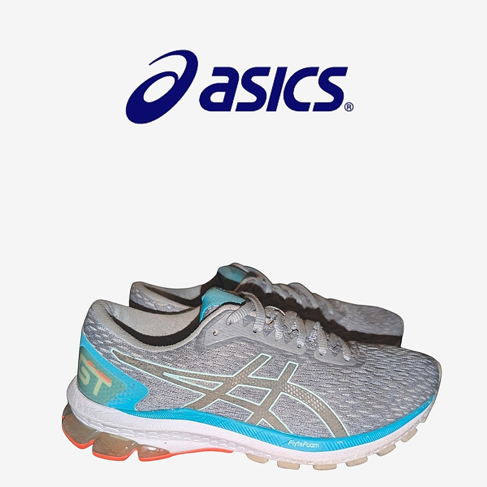 ASICS Women's GT-1000 9 LA Marathon Color Piedmont Grey/Bio Mint Size:7.5